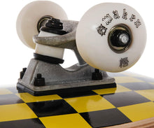 Load image into Gallery viewer, AWAKEN 8.0 Inch Complete Skateboard Yellow Checker