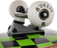 Load image into Gallery viewer, AWAKEN 8.0 Inch Complete Skateboard Green Checker