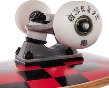Load image into Gallery viewer, AWAKEN 8.0 Inch Complete Skateboard Red Checker