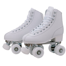 Load image into Gallery viewer, SKATE GEAR Outdoor 83A Wheels Quad Roller Skate - Classic White