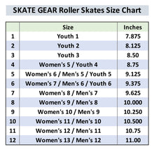 Load image into Gallery viewer, SKATE GEAR Outdoor 83A Wheels Quad Roller Skate - Classic White