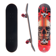 Load image into Gallery viewer, AWAKEN 8.0 Inch Complete Skateboard Skull Fire