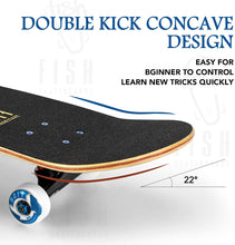 Load image into Gallery viewer, FISH SKATEBOARDS 8.0 Inch Complete Skateboard Rebels