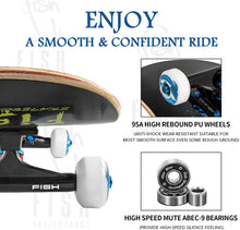 Load image into Gallery viewer, FISH SKATEBOARDS 8.0 Inch Complete Skateboard Rebels