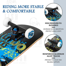 Load image into Gallery viewer, FISH SKATEBOARDS 8.0 Inch Complete Skateboard Rebels