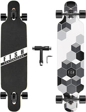 Load image into Gallery viewer, FISH 41 Inch Complete Longboard Black Wheels