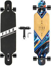 Load image into Gallery viewer, FISH 41 Inch Complete Longboard Color Dream