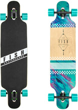 Load image into Gallery viewer, FISH 41 Inch Complete Longboard Green Trace