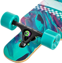 Load image into Gallery viewer, FISH 41 Inch Complete Longboard Green Trace