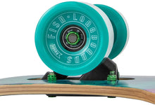 Load image into Gallery viewer, FISH 41 Inch Complete Longboard Green Trace