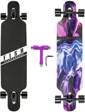 Load image into Gallery viewer, FISH 41 Inch Complete Longboard Psychedelic
