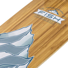 Load image into Gallery viewer, FISH 44 Inch Kick Tail Bamboo Longboard Cruiser - Grey