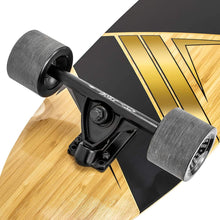 Load image into Gallery viewer, FISH 44 Inch Kick Tail Bamboo Longboard Cruiser - Golden