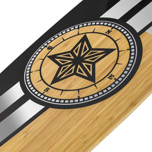 Load image into Gallery viewer, FISH 44 Inch Kick Tail Bamboo Longboard Cruiser - Silver