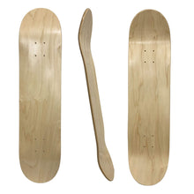 Load image into Gallery viewer, BLANK 7.75 | 8.0 | 8.25 | 8.5 Canadian Maple Skateboard Deck MCA Type