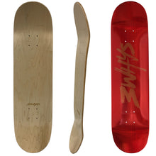Load image into Gallery viewer, 3WHYS 8.0 | 8.25 | 8.5 Inch Skateboard Deck - RED FOIL