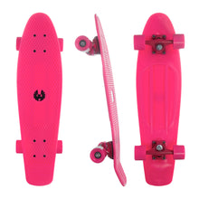 Load image into Gallery viewer, REKON 28 Inches Neon Pink Plastic Cruiser