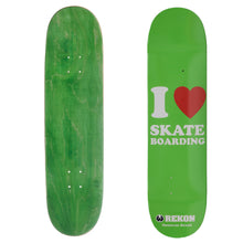 Load image into Gallery viewer, REKON Skateboard Deck 8.0 Inch - I Love Skateboarding
