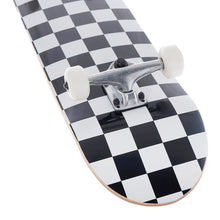 Load image into Gallery viewer, BLANK 7.625 Inch KIDS Complete Skateboard CHECKER BOARD