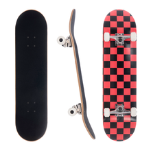 Load image into Gallery viewer, BLANK 8.0 Inch Complete Skateboard Red Checker