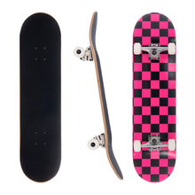 Load image into Gallery viewer, BLANK 8.0 Inch Complete Skateboard Pink Checker