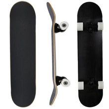 Load image into Gallery viewer, BLANK 8.5 Inch 60mm Wheels Complete Skateboard Stained Black