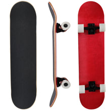 Load image into Gallery viewer, BLANK 8.5 Inch 60mm Wheels Complete Skateboard Stained Red