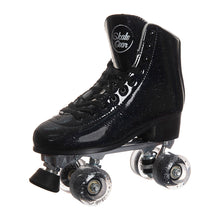Load image into Gallery viewer, SKATE GEAR Outdoor 83A Wheels Quad Roller Skate - Glitter Black