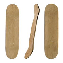 Load image into Gallery viewer, TURBO 5-Layer Mid Black Parquet Skateboard Deck