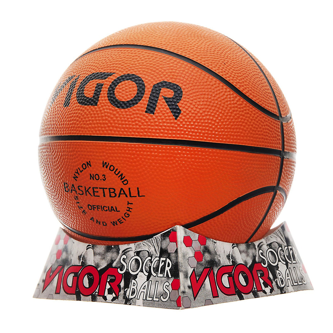 VIGOR Size 3 Original Orange Rubber Basketball
