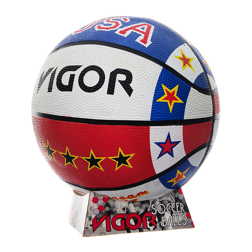 VIGOR Size 7 Dream Team Rubber Basketball