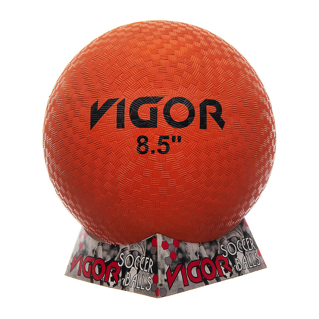 VIGOR Size 8.5 Orange Rubber Playground Dodge Ball