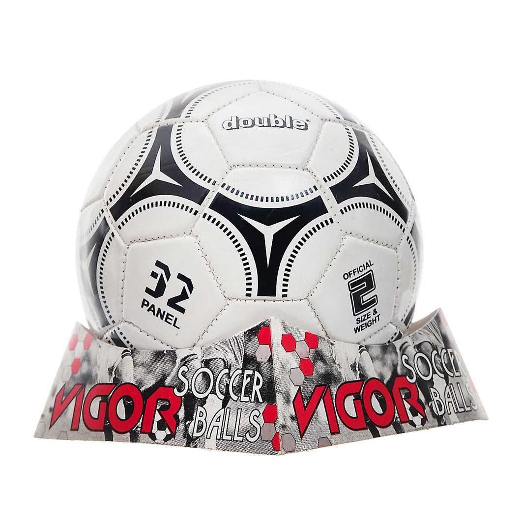 DOUBLE Size 2 Soccer Ball | Graphic Black