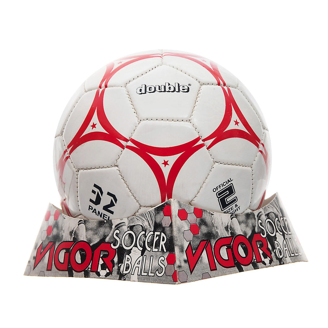 DOUBLE Size 2 Soccer Ball | Red Triangle
