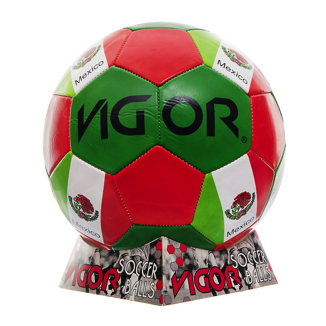 VIGOR Size 5 Soccer Ball | Mexico Flag