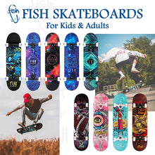 Load image into Gallery viewer, FISH SKATEBOARDS 8.0 Inch Complete Skateboard PRETTY PINK
