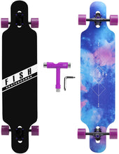 Load image into Gallery viewer, FISH 41 Inch Complete Longboard Galaxy
