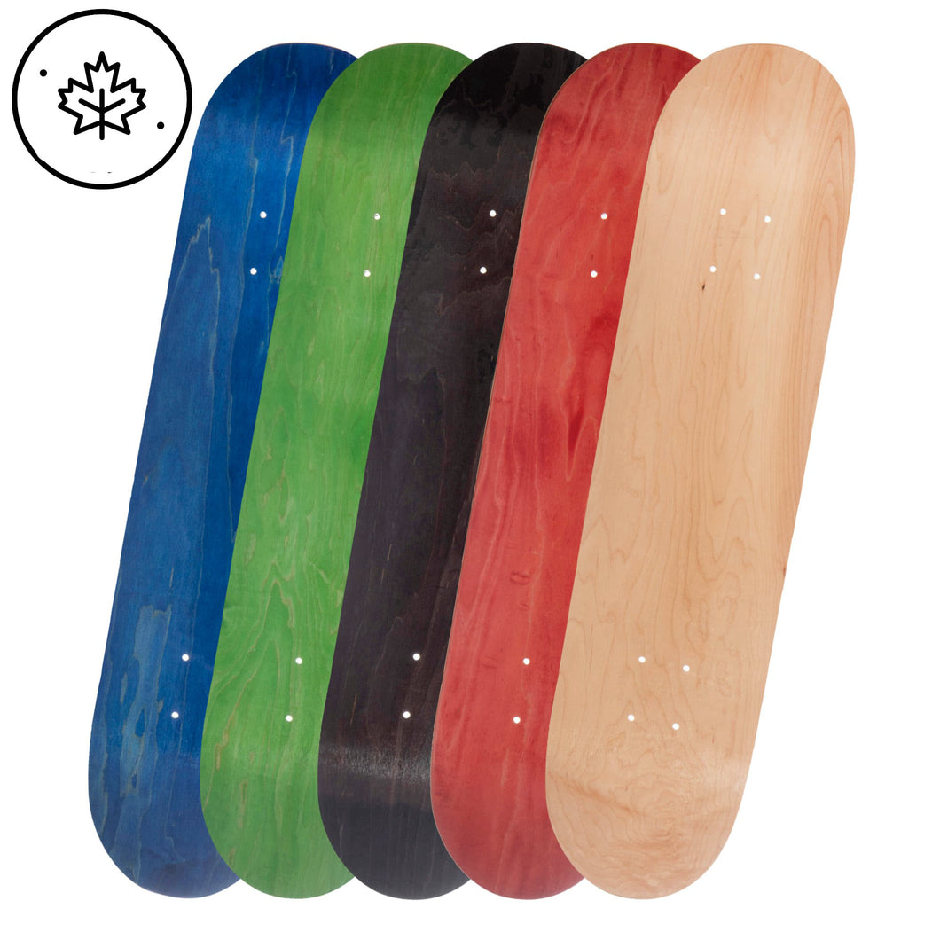 BLANK 7.75 | 8.0 | 8.25 | 8.5 Hard Maple Skateboard Decks VS Type
