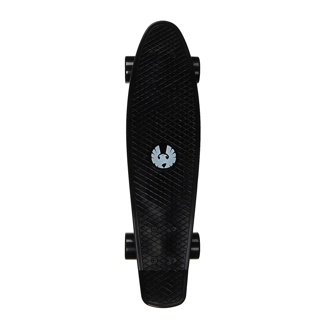 REKON 22 Inch Black Plastic Mini Cruiser