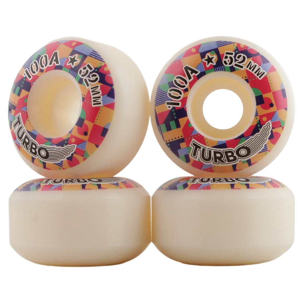 TURBO 52mm 100A Skateboard Wheels GEOMETRIC